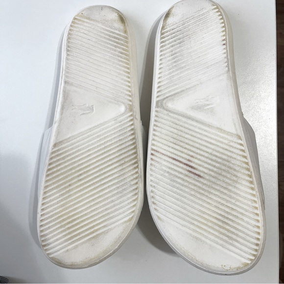 Lacoste White Croco Slide Sandals Men's Size 13 - Picture 6 of 11